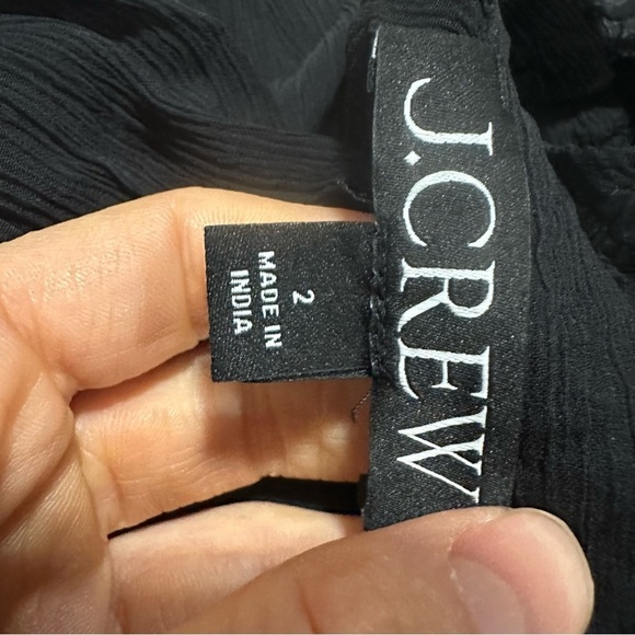 NWOT j crew Ruffle button-up shirt in crinkle chiffon - Picture 6 of 6